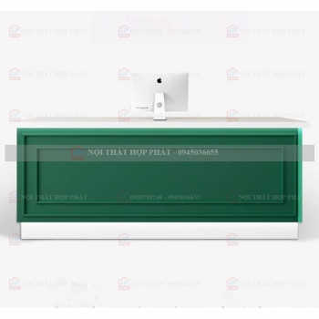 Quầy Lễ Tân Thấp QLTTG618 - Quầy Thu Ngân, Quầy Trung Tâm, Quầy Gỗ Công Nghiệp Hiện Đại